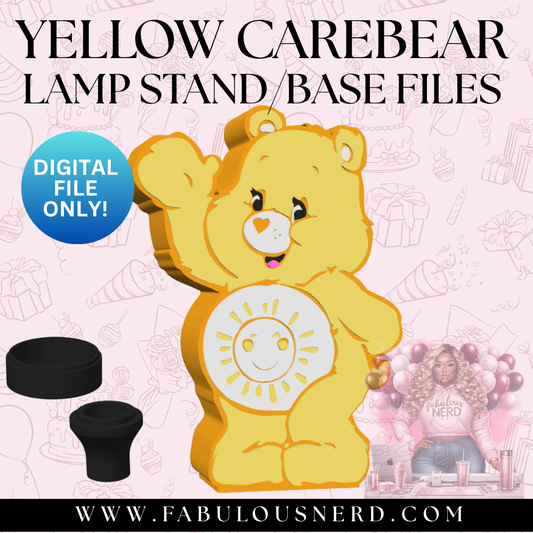 Yellow CareBear Lamp Base (Digital File Only)