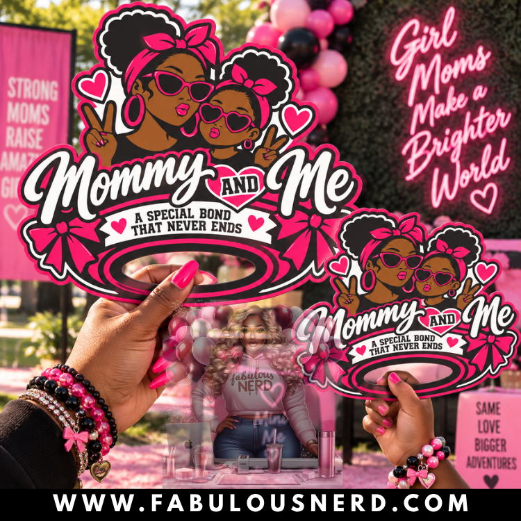 "Mommy & Me" Hype Fans/Hand Fans Set