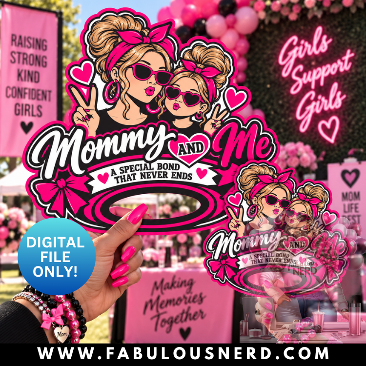 Mommy & Me Hype Fan Set - Caucasian (Digital File Only)