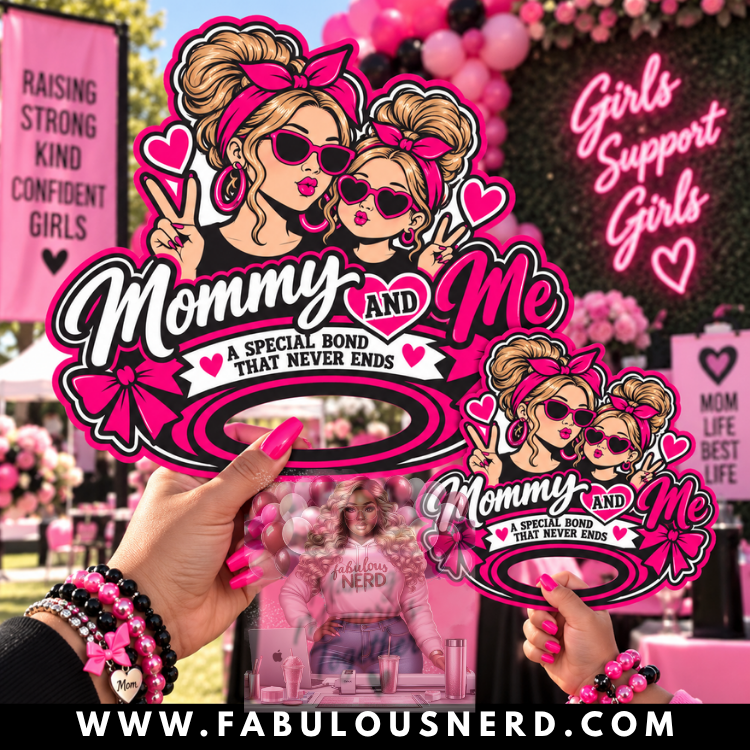 "Mommy & Me" Hype Fans/Hand Fans Set