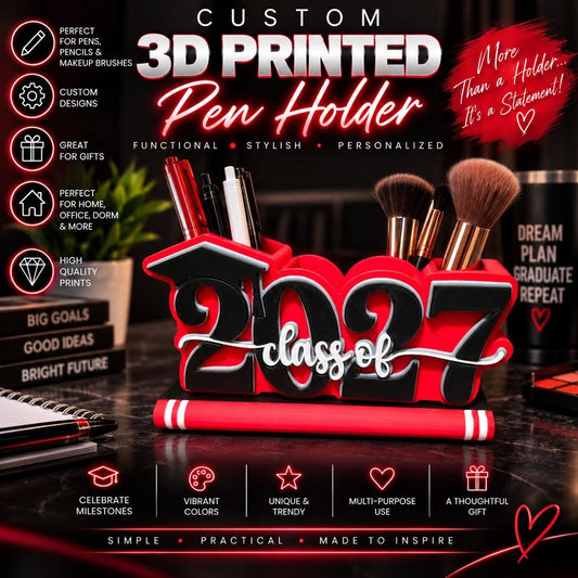 '27 Senior Pen/Makeup Brush Holder
