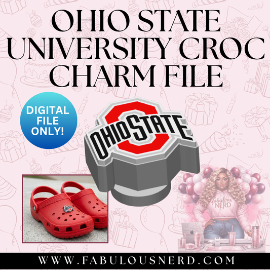 The Ohio State University Croc Charm (Digital File Only)