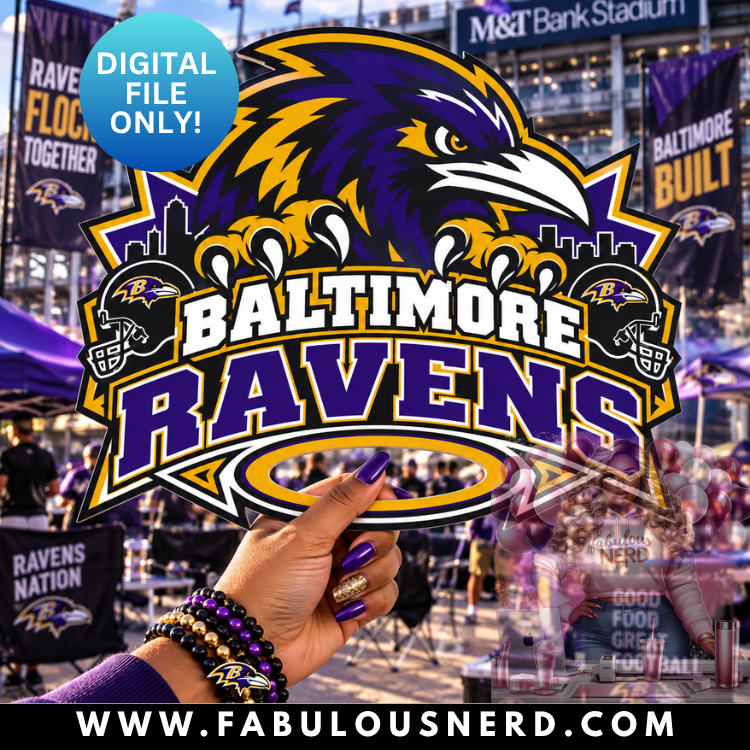 Baltimore Ravens Hype Fan (Digital File Only)