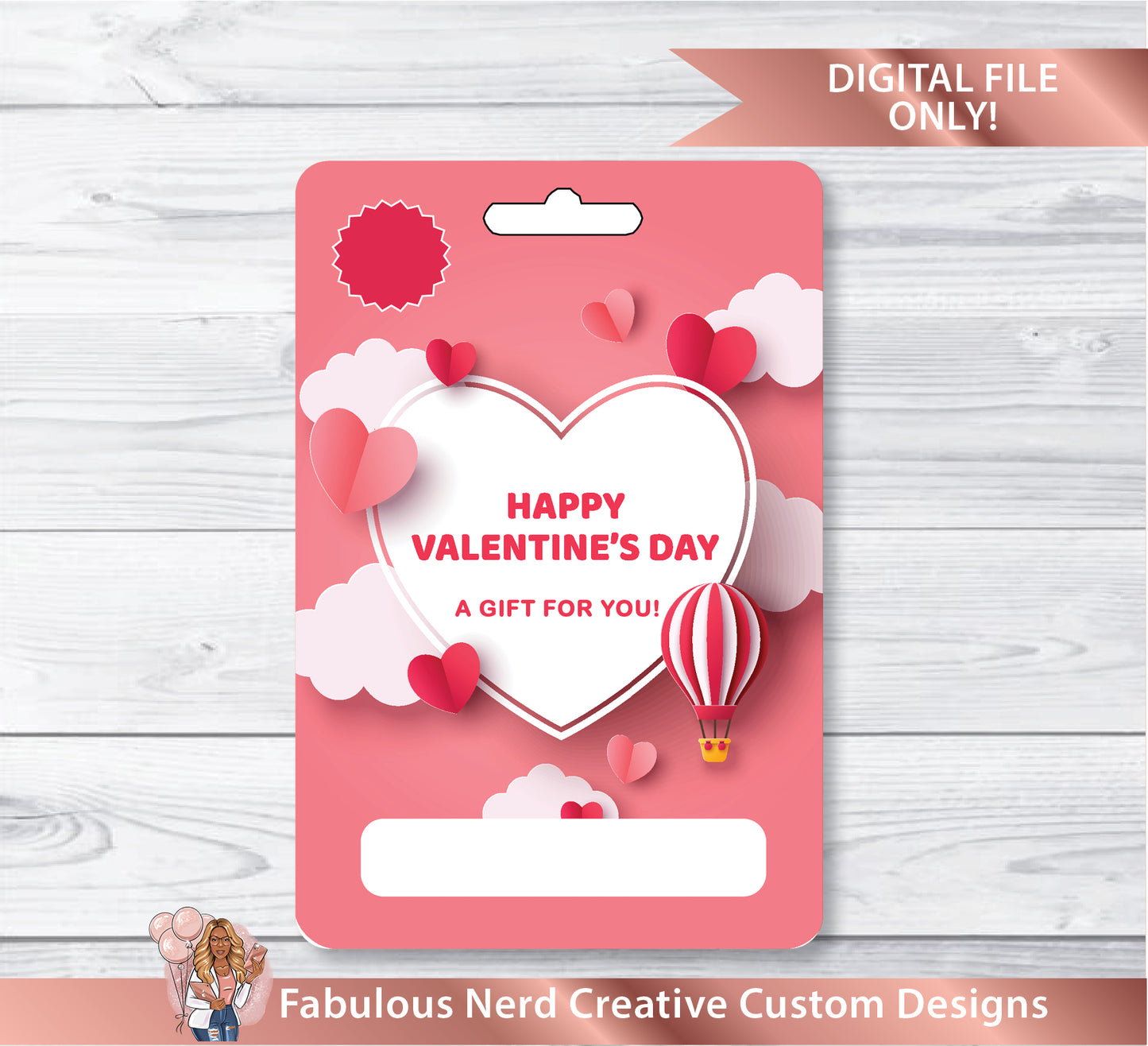 Valentine's Day Money Holder Card