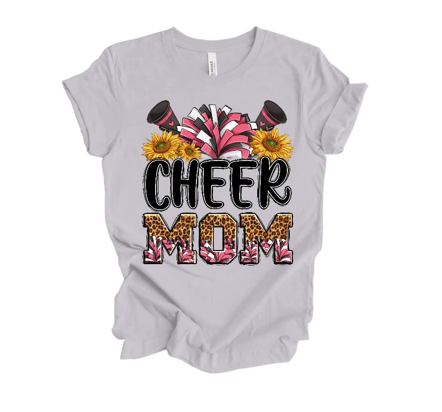 Cheer Mom Printed T-Shirts