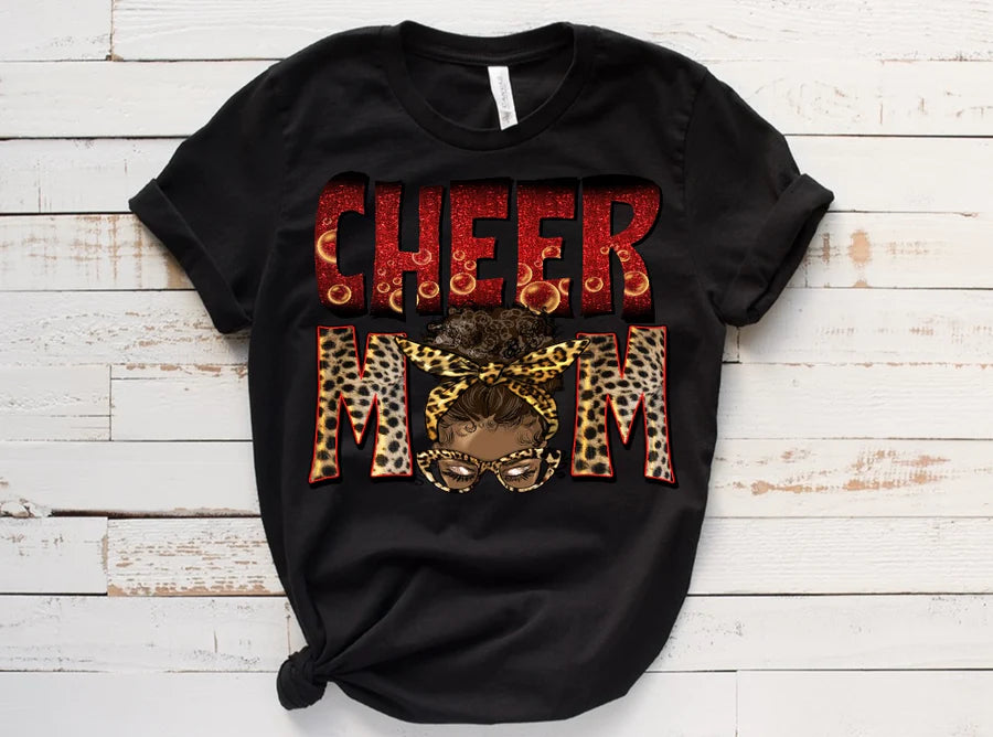 Cheer Mom Printed T-Shirts